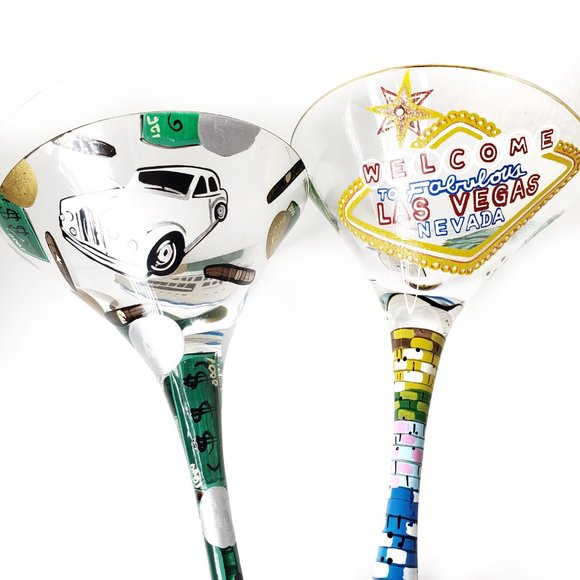 Set - Lolita Las Vegas and Lolita Millionaire Martini Glasses - Picture 11 of 11